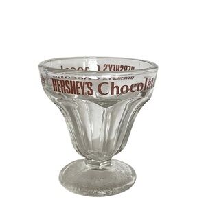 Hershey's Chocolate Lover Dessert Cup Glass Ice Cream Sundae